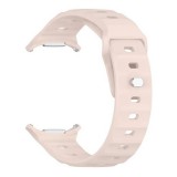 Samsung Galaxy Watch Ultra (47mm) SM-L705, szilikon pótszíj, légáteresztő, 3D homorú minta, rózsaszín