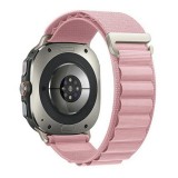 Samsung Galaxy Watch Ultra (47mm) SM-L705, textíl pótszíj, állítható, rózsaszín
