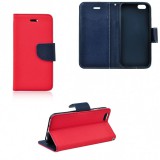 Samsung Galaxy Xcover 3 SM-G388F, Oldalra nyíló tok, stand, Fancy Book, piros (44618) - Telefontok