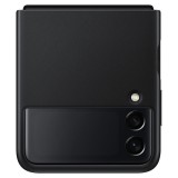 Samsung Galaxy Z Flip3 bőrtok fekete (EF-VF711LBEGWW) (EF-VF711LBEGWW) - Telefontok
