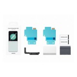 Samsung Galaxy Z Flip5 5G (SM-F731) védő fólia 2db (törlőkendő, felhelyezést segítő keret, külső kijelzőre) átlátszó