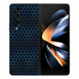 Samsung Galaxy Z Fold 3 - Kék méhsejt hátlap fólia
