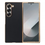 Samsung Galaxy Z Fold 6 fekete-arany hátlap és képernyővédő tok