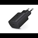 Samsung gyári USB hálózati töltő adapter Type-C bemenettel - 25W - EP-TA800EBE PD.3.0 Super Fast Charging - fekete (ECO csomagolás) (SA800695)