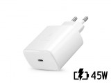 Samsung gyári USB hálózati töltő adapter Type-C bemenettel - 45W - EP-TA845EWE PD.3.0 Super Fast Charging - fehér (ECO csomagolás)