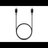 Samsung gyári USB Type-C - USB Type-C adat- és töltőkábel 100 cm-es vezetékkel -EP-DA705BBE - black (ECO csomagolás) (SAM-0867)
