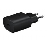 Samsung hálózati töltő Type-C aljzat (25W, EP-TA800NBEGEU, PD gyorstöltő 3.0) FEKETE