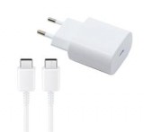 Samsung hálózati töltő Type-C aljzat (25W, PD gyorstöltő 3.0 + EP-DA705BWE Type-C kábel) FEHÉR