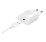 Samsung hálózati töltő Type-C aljzat (25W, PD gyorstöltő 3.0 + EP-DA905BWE Type-C kábel) FEHÉR