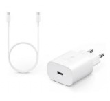 Samsung hálózati töltő Type-C aljzat (25W, PD gyorstöltő 3.0 + EP-DG980BWE Type-C kábel) FEHÉR