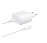 Samsung hálózati töltő Type-C aljzat (45W, PD gyorstöltő + 180cm Type-C kábel) FEHÉR