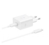Samsung hálózati töltő Type-C aljzat (45W, PD gyorstöltő + Type-C - Type-C kábel, 180cm) FEHÉR