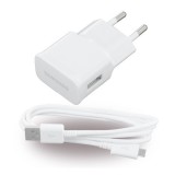 Samsung hálózati töltő (USB-A aljzat, 10W, micro-USB kábel, fehér)