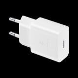 Samsung hálózati töltő (USB-C aljzat, 15W, USB-C kábellel, fehér)