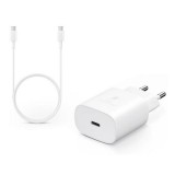 Samsung hálózati töltő (USB-C aljzat, 25W, EP-DG980BWE USB-C kábellel, fehér)