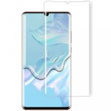 Samsung Huawei P30 Pro karcálló edzett üveg HAJLÍTOTT TELJES KIJELZŐS Tempered Glass kijelzőfólia kijelzővédő fólia kijelző védőfólia eddzett UV kötésű