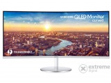 Samsung LC34J791WTR Ívelt QLED monitor, 34", Ultrawide, 21:9, 3440x1440, Thunderbolt 3, HDMI, DP