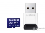 Samsung MicroSD kártya - 256GB MB-MD256SB/WW (PRO PLUS kártyaolvasóval, R180/W130, adapter, 256GB)