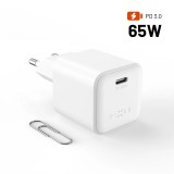 Samsung mini USB-C GaN töltő 65W, fehér FIXCG65M-CC-WH