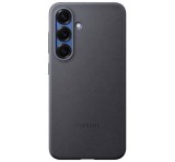 SAMSUNG műanyag telefonvédő (ECO bőr hatású hátlap) FEKETE Samsung Galaxy S25 (SM-S931)