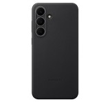 SAMSUNG műanyag telefonvédő (ECO vegán bőr hátlap) FEKETE Samsung Galaxy S25 FE (SM-S731)