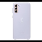 SAMSUNG műanyag telefonvédő (ultravékony, hívás és üzenetjelző funkció, LED világítás) LILA [Samsung Galaxy S21 Plus (SM-G996) 5G] (EF-KG996CVEG)