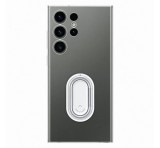 SAMSUNG műanyag telefonvédő (ultravékony, telefontartó gyűrű, kitámasztó) ÁTLÁTSZÓ Samsung Galaxy S23 Ultra (SM-S918)