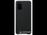 Samsung műanyag, valódi bőr tok Samsung Galaxy S20 Plus (SM-G985F) készülékhez, fekete