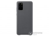 Samsung műanyag, valódi bőr tok Samsung Galaxy S20 Plus (SM-G985F) készülékhez, szürke
