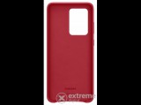 Samsung műanyag, valódi bőr tok Samsung Galaxy S20 Ultra (SM-G988F) készülékhez, piros