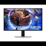 Samsung Odyssey G6 G60SD számítógép monitor 68,6 cm (27") 2560 x 1440 pixelek Quad HD OLED Ezüst (LS27DG600SUXEN)
