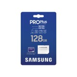 SAMSUNG PRO PLUS 128GB microSD + adapter CL10 UHS-I U3 (180/130 MB/s)