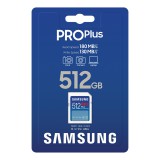 SAMSUNG PRO PLUS 512GB SDXC CL10 UHS-I U1 (180/130 MB/s)