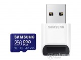 Samsung Pro Plus microSD kártyaolvasóval, 256GB