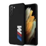 Samsung S21 Plus BMW BMHCS21MMSLBLBK Liquid Silicon Hátlap - Fekete