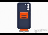 Samsung S22 Plusz szilikon tok szíjjal, kék