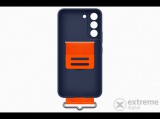 Samsung S22 szilikon tok szíjjal, kék