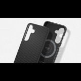 Samsung S25 Plus Aramid ütésálló tok, Fekete-ezüst (OSAM-GP-FPS936PGA)