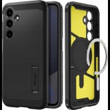 Samsung S25 Spigen Tough Armor Mag Műanyag Telefonvédő Ütésállóság, Magsafe, Fekete (8809971238397-ACS09008)