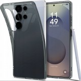 Samsung S25 Ultra Spigen Liquid Crystal Szilikon Telefonvédő Ütésállóság, Légpárnás Sarok, Sötétszürke (ACS08949)