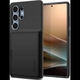 Samsung S25 Ultra Spigen Slim Armor Cs Szilikon Telefonvédő Műanyag Hátlap, Légpárnás Sarok, Fekete (8809971237987-ACS08967)