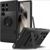 Samsung S25 Ultra Spigen Slim Armor Mag Szilikon Telefonvédő Műanyag Hátlap, Magsafe, Fekete (8809971237390-ACS08909)