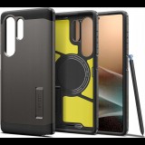 Samsung S25 Ultra Spigen Tough Armor Mag Műanyag Telefonvédő Ütésállóság, Magsafe, Sötétszürke (SPN16595)