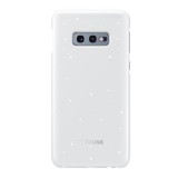 SAMSUNG Samsung Galaxy S10e (SM-G970) műanyag telefonvédő (ultravékony, LED világítás) fehér