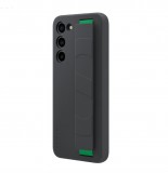 Samsung Silicone Grip Case S916 Galaxy S23 Plus gyári fekete hátlapvédő tok (EF-GS916TBEGWW)
