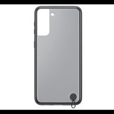 SAMSUNG szilikon telefonvédő (átlátszó hátlap, ütésálló keret) FEKETE [Samsung Galaxy S21 Plus (SM-G996) 5G] (EF-GG996CBEG) - Telefontok