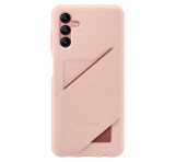 SAMSUNG szilikon telefonvédő (bankkártya tartó) RÓZSASZÍN Samsung Galaxy A04s (SM-A047F)