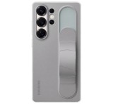 SAMSUNG szilikon telefonvédő (matt, beépített szíj, kitámasztó) VILÁGOSSZÜRKE Samsung Galaxy S25 Ultra (SM-S938)