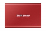 Samsung T7, 2 TB, USB 3.2 Gen.2, AES 256, Piros, Külső SSD