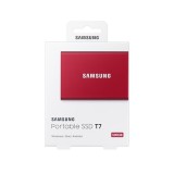 SAMSUNG T7 Külső SSD 500GB USB 3.2 Gen.2 Type-C Piros